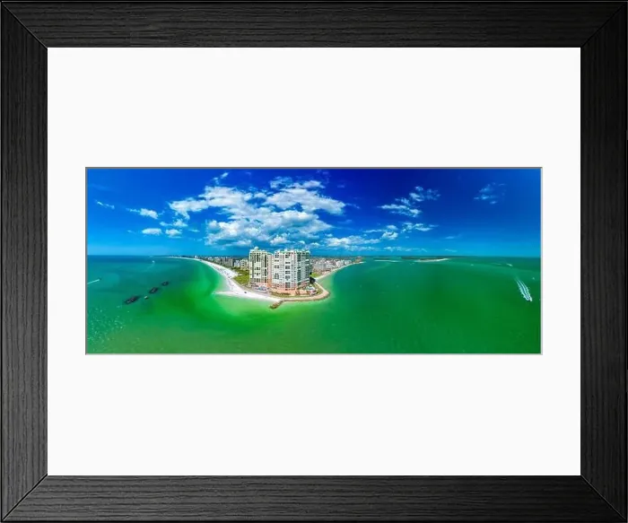 Framed Print : Aerial View of Marco Island, a popular tourist beach town in Florida Framed Print : Aerial View of Marco Island, a popular tourist beach town in Florida