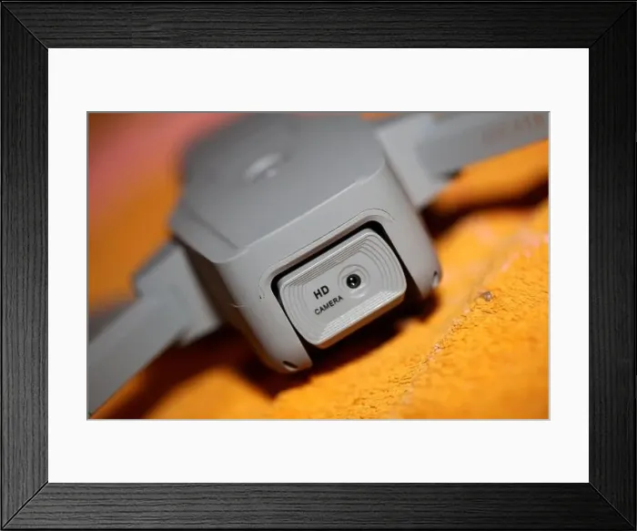 Framed Print : Close up Drone sensor and drone propeller Framed Print : Close up Drone sensor and drone propeller