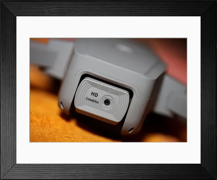 Framed Print : Close up Drone sensor and drone propeller Framed Print : Close up Drone sensor and drone propeller