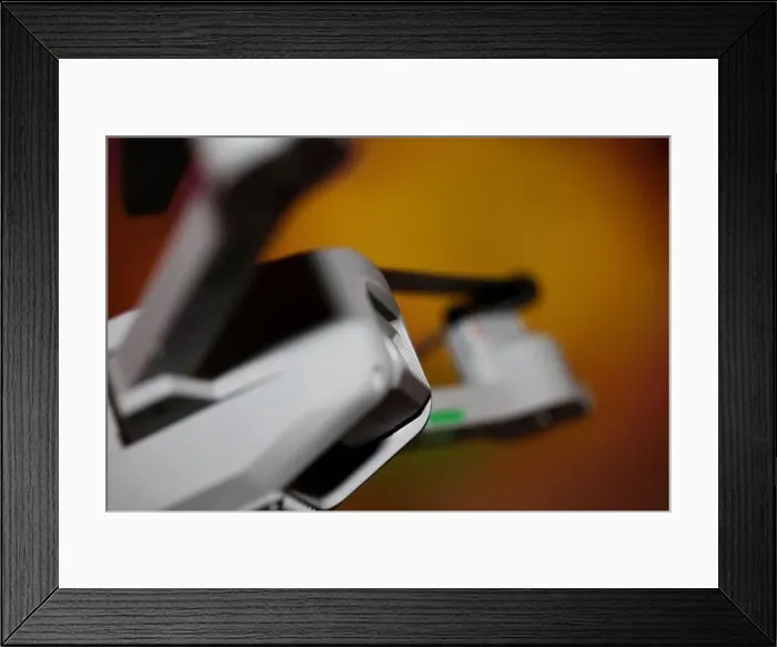 Framed Print : Close up Drone sensor and drone propeller Framed Print : Close up Drone sensor and drone propeller