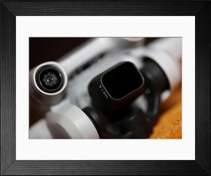 Framed Print : Close up Drone sensor and drone propeller Framed Print : Close up Drone sensor and drone propeller