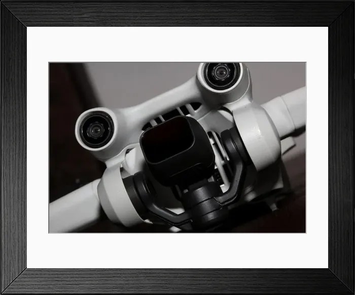 Framed Print : Close up Drone sensor and drone propeller Framed Print : Close up Drone sensor and drone propeller