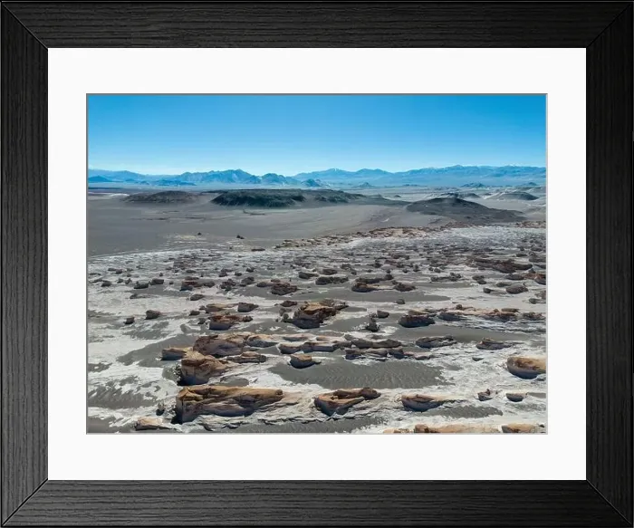 Framed Print : PUNA - Campo de Piedra Pomez, a bizarre but beautiful landscape in the Argentinian highlands with a field of pumice