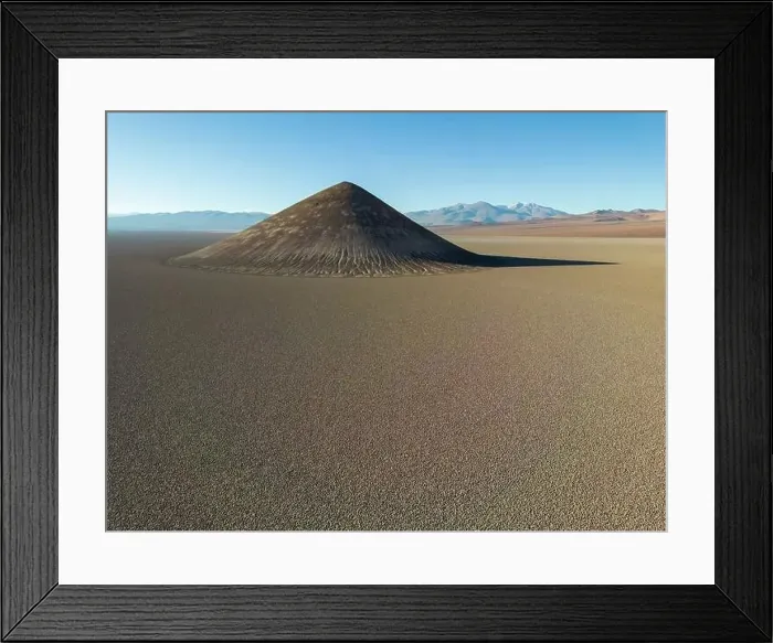 Framed Print : Perfectly shaped Cono de Arita in the Salar de Arizaro in the morning - Exploring the Argentinian highlands called Puna Framed Print : Perfectly shaped Cono de Arita in the Salar de Arizaro in the morning - Exploring the Argentinian highlands called Puna