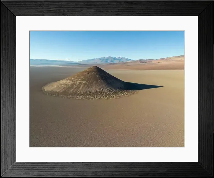 Framed Print : Perfectly shaped Cono de Arita in the Salar de Arizaro in the morning - Exploring the Argentinian highlands called Puna Framed Print : Perfectly shaped Cono de Arita in the Salar de Arizaro in the morning - Exploring the Argentinian highlands called Puna