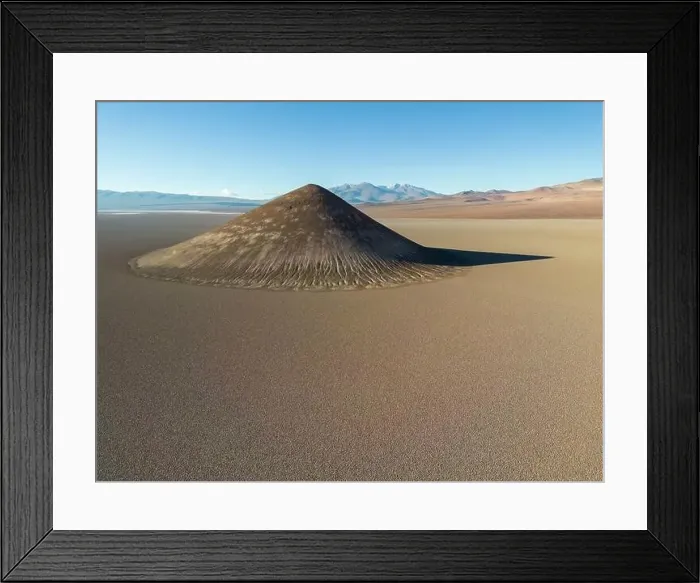 Framed Print : Perfectly shaped Cono de Arita in the Salar de Arizaro in the morning - Exploring the Argentinian highlands called Puna Framed Print : Perfectly shaped Cono de Arita in the Salar de Arizaro in the morning - Exploring the Argentinian highlands called Puna