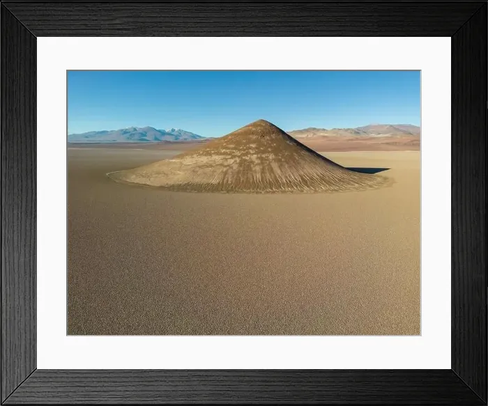 Framed Print : Perfectly shaped Cono de Arita in the Salar de Arizaro in the morning - Exploring the Argentinian highlands called Puna Framed Print : Perfectly shaped Cono de Arita in the Salar de Arizaro in the morning - Exploring the Argentinian highlands called Puna