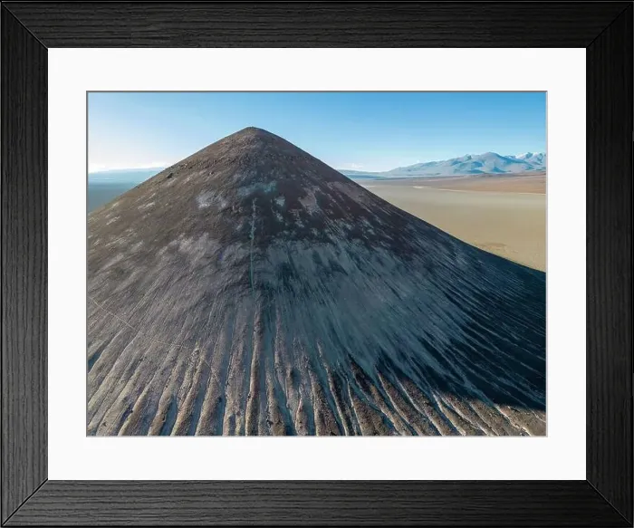 Framed Print : Perfectly shaped Cono de Arita in the Salar de Arizaro in the morning - Exploring the Argentinian highlands called Puna Framed Print : Perfectly shaped Cono de Arita in the Salar de Arizaro in the morning - Exploring the Argentinian highlands called Puna