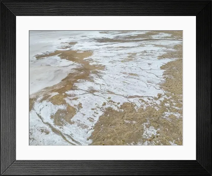 Framed Print : Aerial close up of the surface of the huge salt flats Salinas Grandes de Jujuy in northern Argentina while traveling Framed Print : Aerial close up of the surface of the huge salt flats Salinas Grandes de Jujuy in northern Argentina while traveling