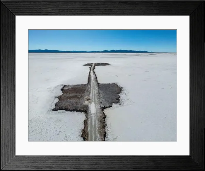 Framed Print : Aerial view of the huge salt flats Salinas Grandes de Jujuy in northern Argentina while traveling South America Framed Print : Aerial view of the huge salt flats Salinas Grandes de Jujuy in northern Argentina while traveling South America