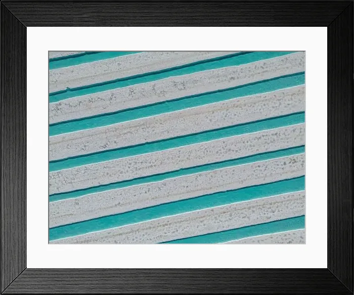 Framed Print : Aerial view of the salt basins in the salt crust of the huge salt flats Salinas Grandes de Jujuy in northern Argentina Framed Print : Aerial view of the salt basins in the salt crust of the huge salt flats Salinas Grandes de Jujuy in northern Argentina