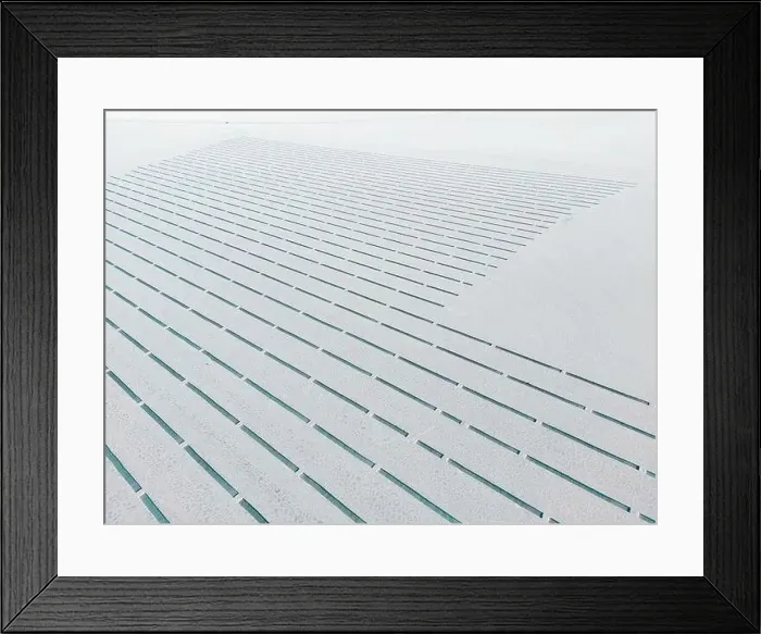 Framed Print : Aerial view of the salt basins in the salt crust of the huge salt flats Salinas Grandes de Jujuy in northern Argentina Framed Print : Aerial view of the salt basins in the salt crust of the huge salt flats Salinas Grandes de Jujuy in northern Argentina