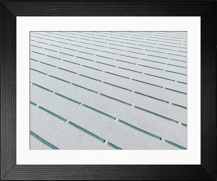 Framed Print : Aerial view of the salt basins in the salt crust of the huge salt flats Salinas Grandes de Jujuy in northern Argentina