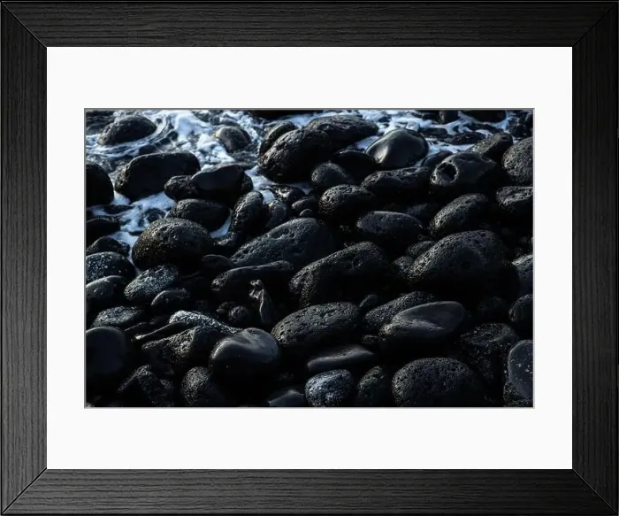 Framed Print : Crashing waves on rocks landscape nature view Framed Print : Crashing waves on rocks landscape nature view