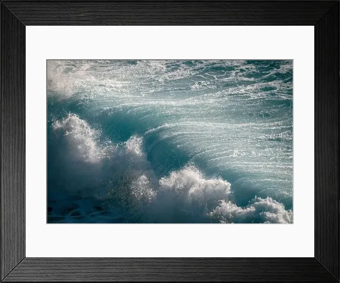 Framed Print : Crashing waves on rocks landscape nature view Framed Print : Crashing waves on rocks landscape nature view