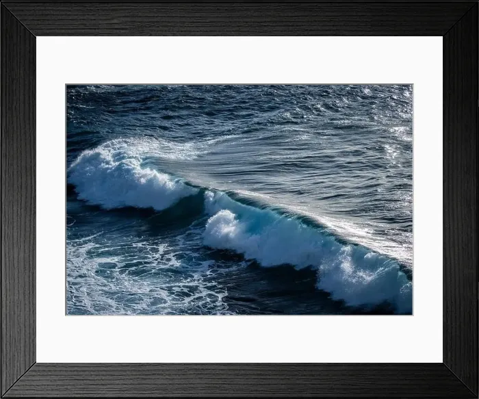 Framed Print : Crashing waves on rocks landscape nature view Framed Print : Crashing waves on rocks landscape nature view