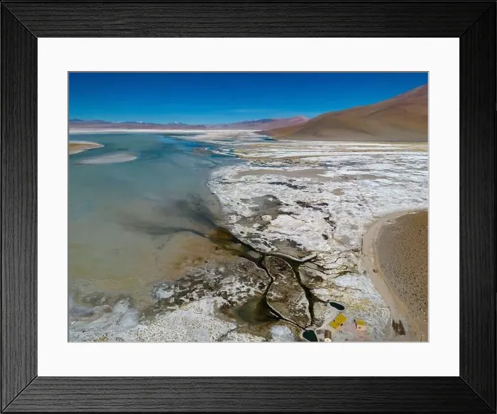 Framed Print : Aerial view of Laguna Chalviri