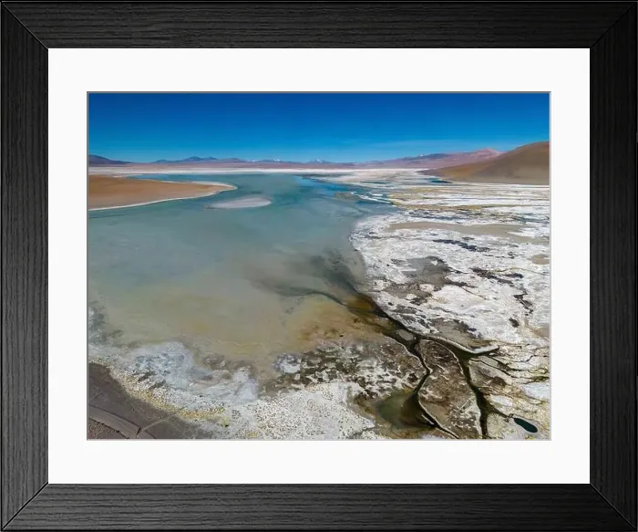 Framed Print : Aerial view of Laguna Chalviri