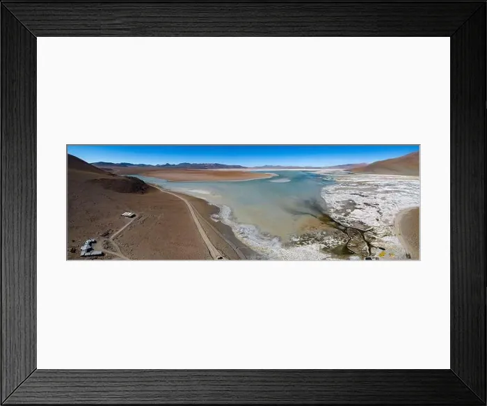 Framed Print : Panorama of Laguna Chalviri Framed Print : Panorama of Laguna Chalviri