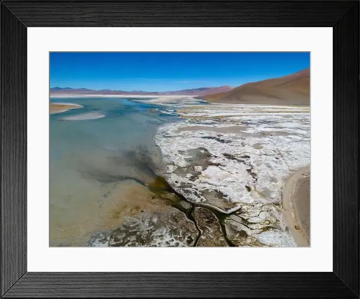 Framed Print : Aerial view of Laguna Chalviri Framed Print : Aerial view of Laguna Chalviri
