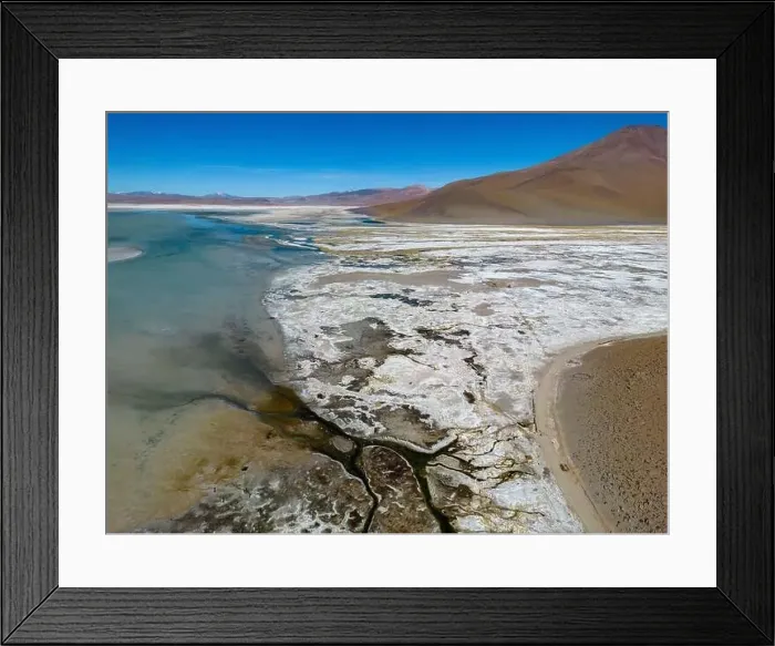 Framed Print : Aerial view of Laguna Chalviri Framed Print : Aerial view of Laguna Chalviri