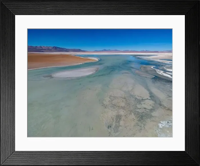 Framed Print : Aerial view of Laguna Chalviri Framed Print : Aerial view of Laguna Chalviri