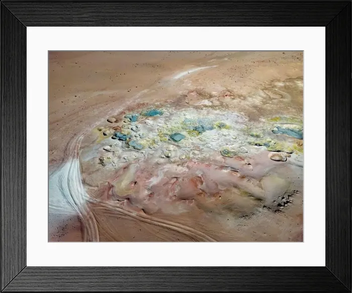 Framed Print : Bizarre beauty of the geothermic field Sol de Mañana with its steaming geysers Framed Print : Bizarre beauty of the geothermic field Sol de Mañana with its steaming geysers