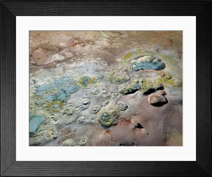 Framed Print : Bizarre beauty of the geothermic field Sol de Mañana with its steaming geysers Framed Print : Bizarre beauty of the geothermic field Sol de Mañana with its steaming geysers