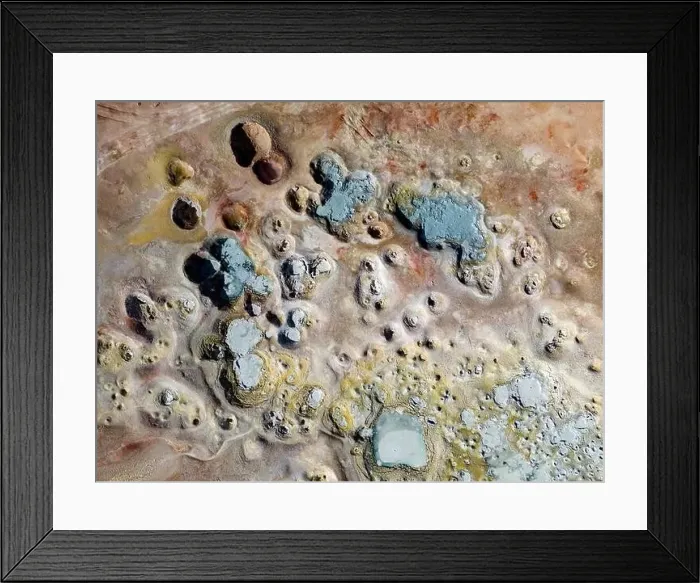 Framed Print : Bizarre beauty of the geothermic field Sol de Mañana with its steaming geysers Framed Print : Bizarre beauty of the geothermic field Sol de Mañana with its steaming geysers