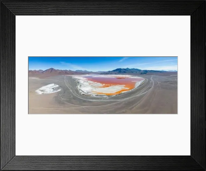 Framed Print : Panorama view of Laguna Colorada