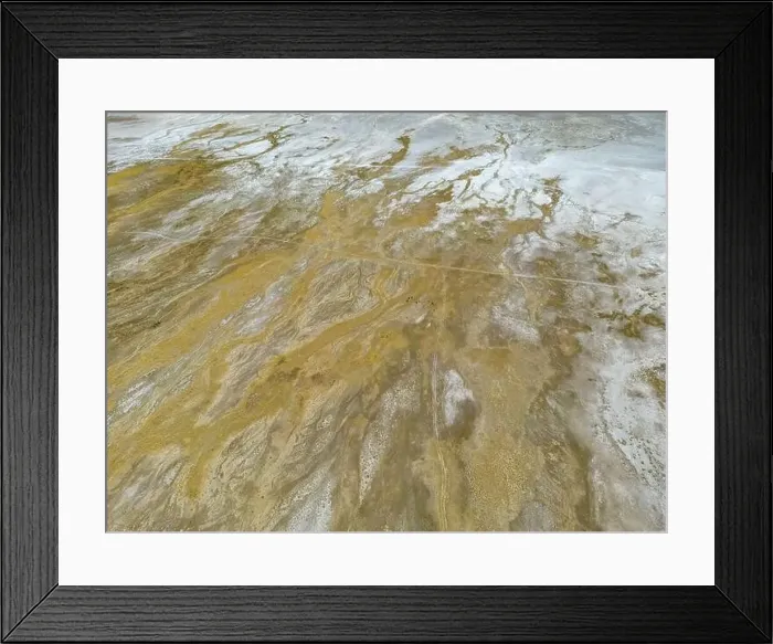 Framed Print : Aerial view of Bolivias second largest lake Framed Print : Aerial view of Bolivias second largest lake