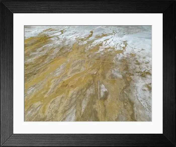 Framed Print : Aerial view of Bolivias second largest lake Framed Print : Aerial view of Bolivias second largest lake
