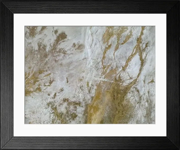 Framed Print : Aerial view of Bolivias second largest lake Framed Print : Aerial view of Bolivias second largest lake