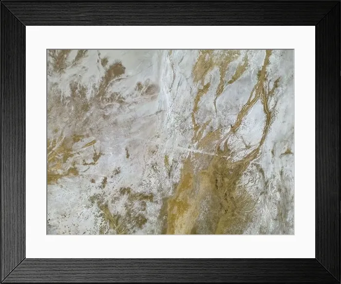 Framed Print : Aerial view of Bolivias second largest lake Framed Print : Aerial view of Bolivias second largest lake