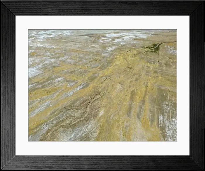 Framed Print : Aerial view of Bolivias second largest lake Framed Print : Aerial view of Bolivias second largest lake