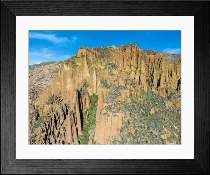 Framed Print : Aerial view of the beautiful Palca Canyon Framed Print : Aerial view of the beautiful Palca Canyon