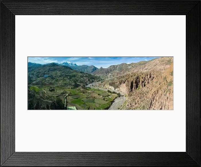 Framed Print : Aerial view of the beautiful Palca Canyon Framed Print : Aerial view of the beautiful Palca Canyon
