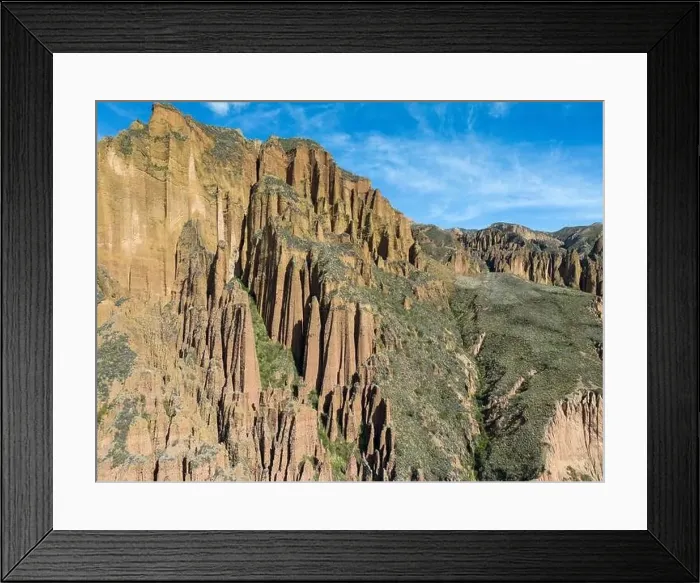 Framed Print : Aerial view of the beautiful Palca Canyon Framed Print : Aerial view of the beautiful Palca Canyon