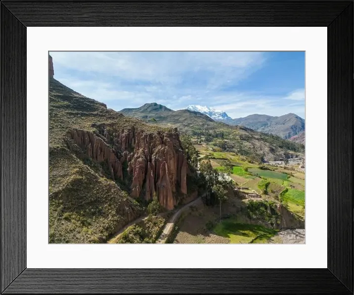 Framed Print : Aerial view of the beautiful Palca Canyon Framed Print : Aerial view of the beautiful Palca Canyon