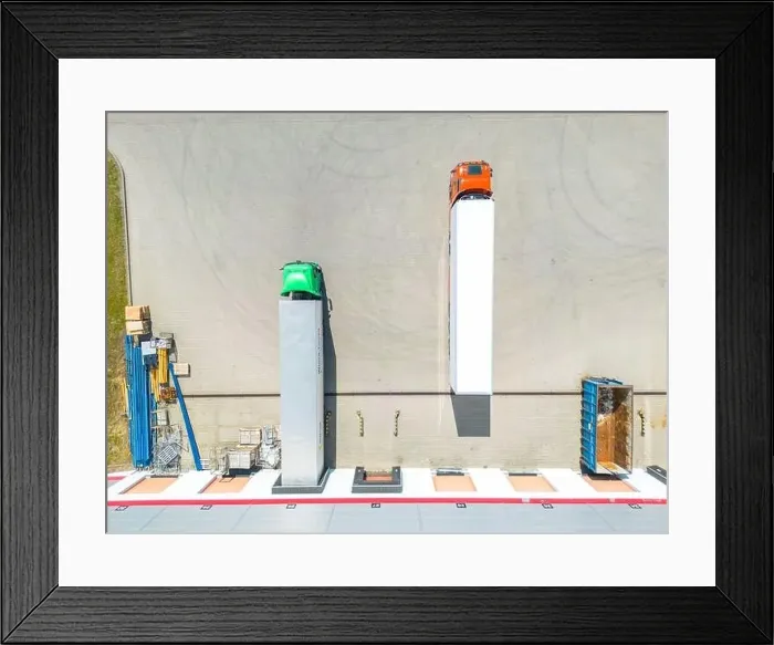 Framed Print : Aerial view of distribution center Framed Print : Aerial view of distribution center