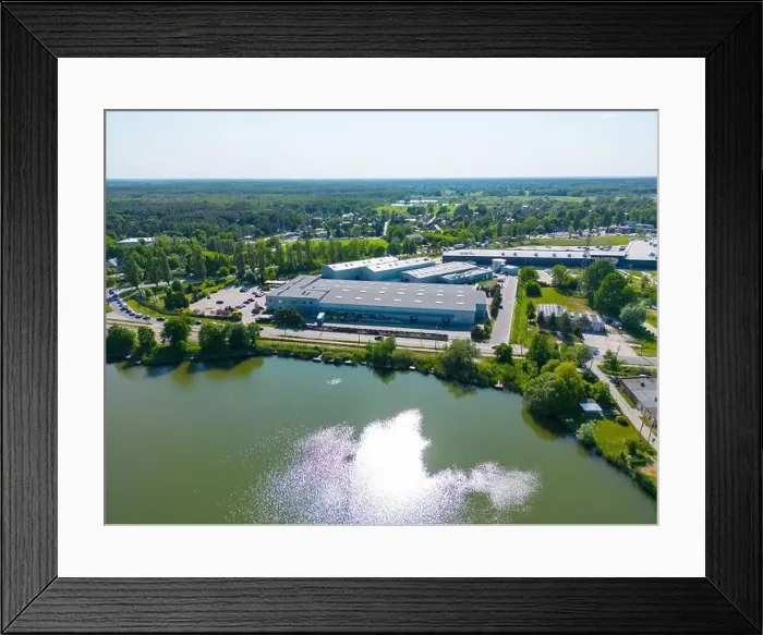 Framed Print : Aerial view of distribution center Framed Print : Aerial view of distribution center