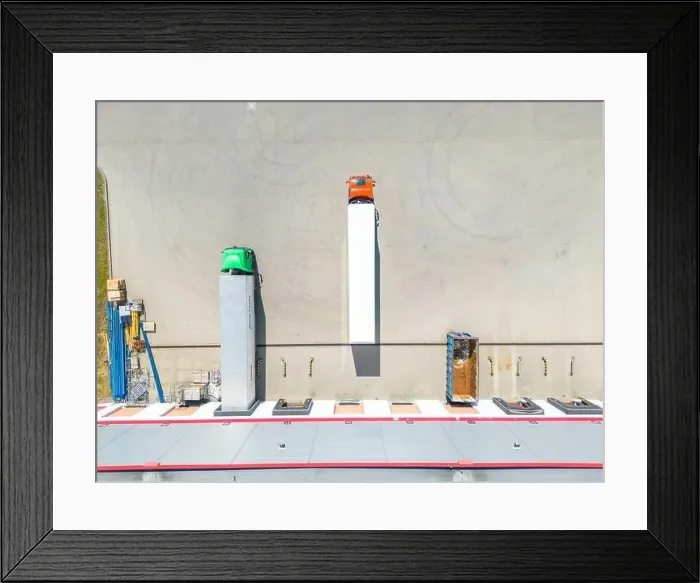 Framed Print : Aerial view of distribution center Framed Print : Aerial view of distribution center
