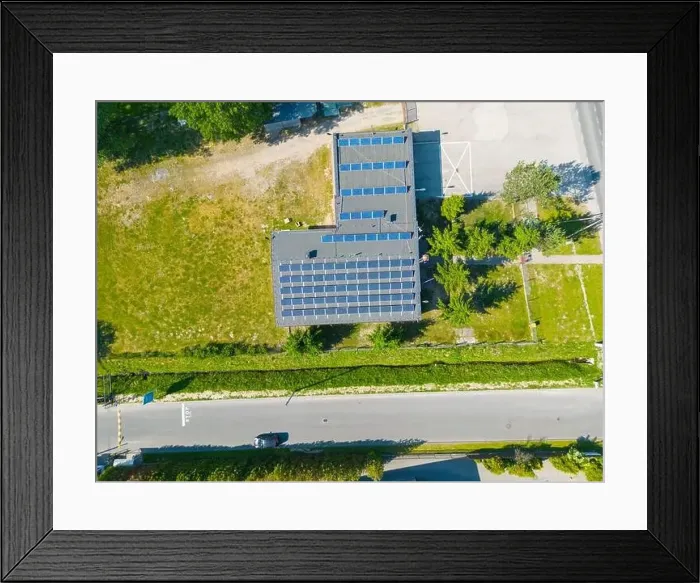 Framed Print : Aerial view of distribution center Framed Print : Aerial view of distribution center