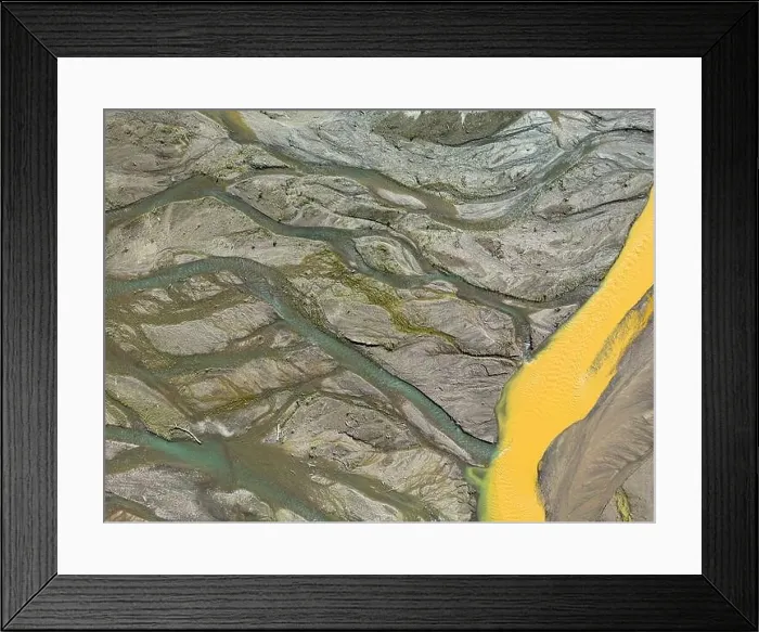 Framed Print : Close up aerial view of the Rio Sacambaya landscape with a huge riverbed Framed Print : Close up aerial view of the Rio Sacambaya landscape with a huge riverbed