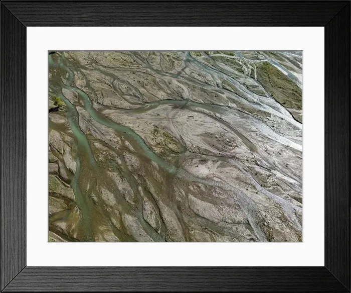 Framed Print : Close up aerial view of the Rio Sacambaya landscape with a huge riverbed Framed Print : Close up aerial view of the Rio Sacambaya landscape with a huge riverbed