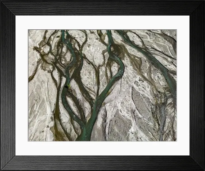 Framed Print : Close up aerial view of the Rio Sacambaya landscape with a huge riverbed Framed Print : Close up aerial view of the Rio Sacambaya landscape with a huge riverbed