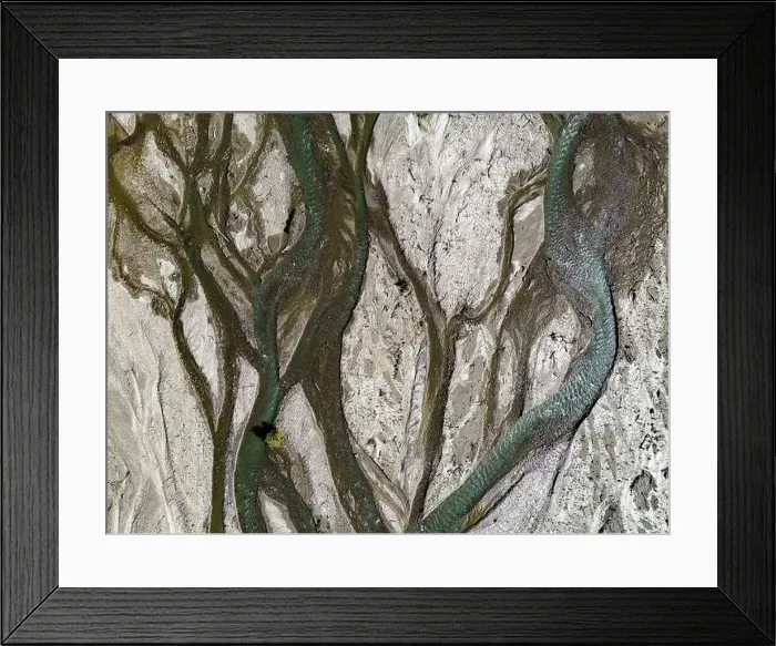 Framed Print : Close up aerial view of the Rio Sacambaya landscape with a huge riverbed Framed Print : Close up aerial view of the Rio Sacambaya landscape with a huge riverbed