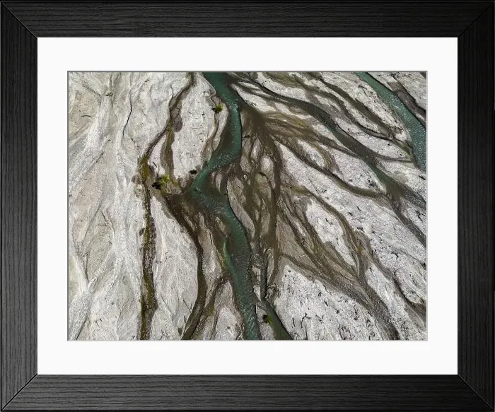 Framed Print : Close up aerial view of the Rio Sacambaya landscape with a huge riverbed Framed Print : Close up aerial view of the Rio Sacambaya landscape with a huge riverbed