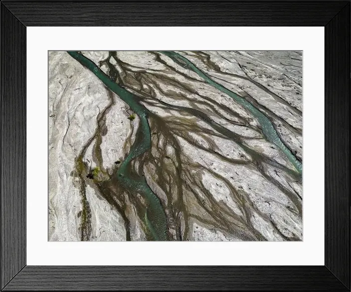 Framed Print : Close up aerial view of the Rio Sacambaya landscape with a huge riverbed Framed Print : Close up aerial view of the Rio Sacambaya landscape with a huge riverbed