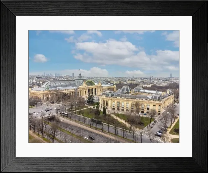 Framed Print : Aerial drone view of the Great Palace of the Elysian Fields (in French Grand Palais des les Champs-Élysées) Framed Print : Aerial drone view of the Great Palace of the Elysian Fields (in French Grand Palais des les Champs-Élysées)